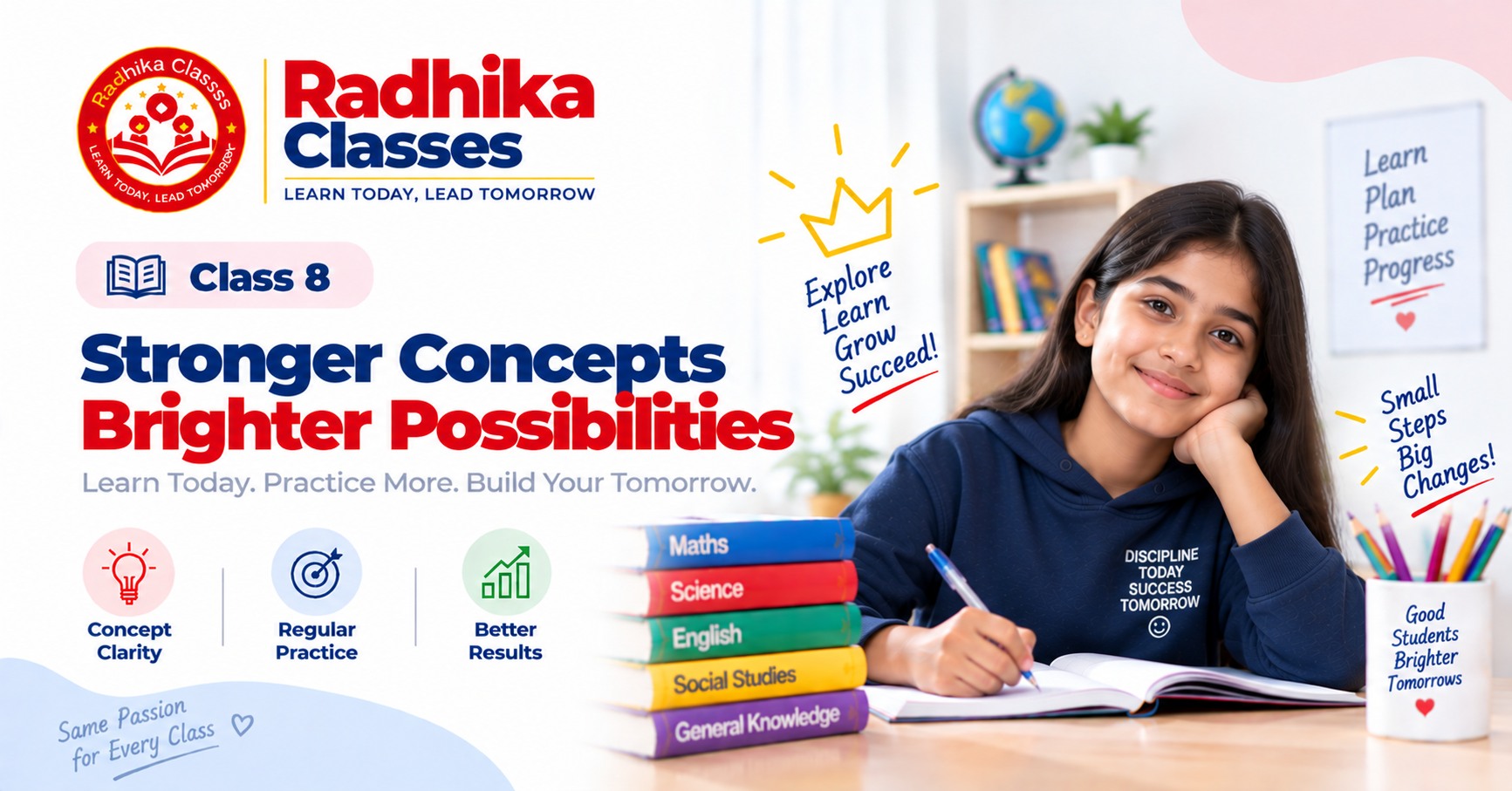 Class 8 Classes at Radhika Classes